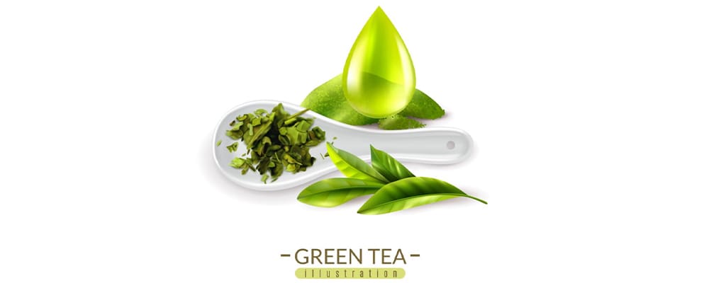 چای سبز و لاغری شکم